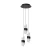 KLIGANDE Suspension Luminaires Lucide LED Noir, 3 lumières