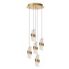 KLIGANDE Suspension Luminaires Lucide LED Or, 5 lumières