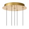 KLIGANDE Suspension Luminaires Lucide LED Or, 5 lumières