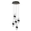 KLIGANDE Suspension Luminaires Lucide LED Noir, 5 lumières