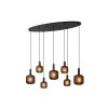 ELOISE Suspension Luminaires Lucide Noir, 7 lumières