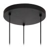 ELOISE Suspension Luminaires Lucide Noir, 3 lumières