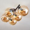 Gastor Plafonnier, Boule lumineuse Ambre, 5 lumières