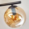 Gastor Plafonnier, Boule lumineuse Ambre, 5 lumières