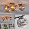 Gastor Plafonnier, Boule lumineuse Clair, Fumé, 5 lumières