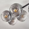 Gastor Plafonnier, Boule lumineuse Clair, Fumé, 5 lumières