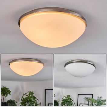 Banan Plafonnier, Spot de plafond Nickel mat, 2 lumières