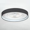 Benasal Plafonnier, Ventilateur de plafond lumineux LED Blanc, 1 lumière, Télécommandes