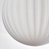 Chehalis Plafonnier, Boule lumineuse 76 cm Blanc, 12 lumières