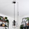 Hasvik Suspension, Suspension Chrome, Noir, 1 lumière