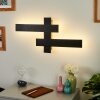 Applique murale Cuchara LED Noir, 2 lumières