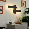 Applique murale Cuchara LED Noir, 2 lumières