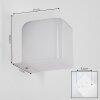 Rezar Applique murale LED Blanc, 1 lumière