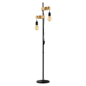 TOWNSHEND Lampadaire Luminaires Eglo Brun, Noir, 2 lumières