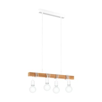 TOWNSHEND Suspension Luminaires Eglo Blanc, 4 lumières