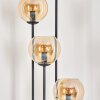 Koyoto Lampadaire 30 cm Bois clair, Noir, 4 lumières