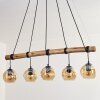 Ripoll Suspension, Boule lumineuse, Suspension Écru, Noir, 5 lumières