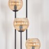 Koyoto Lampadaire 30 cm Bois clair, Noir, 4 lumières