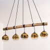 Ripoll Suspension, Boule lumineuse, Suspension Or, Clair, 5 lumières