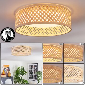 Barroco Plafonnier LED Écru, Blanc, 1 lumière