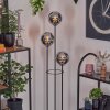 Gastor Lampadaire 25 cm Bois clair, Noir, 3 lumières