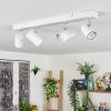 Gesteira Plafonnier, Spot de plafond Chrome, Blanc, 4 lumières