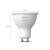 LED GU10 5,2 Watt 2700 Kelvin 400 Lumen Philips Hue White