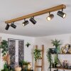 Gesteira Plafonnier, Spot de plafond Couleur bois, 6 lumières