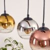 Koyoto Suspension, Boule lumineuse, Suspension Écru, Noir, 3 lumières