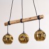 Ripoll Suspension, Boule lumineuse, Suspension Écru, Noir, 3 lumières