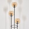 Koyoto Lampadaire Noir, 3 lumières