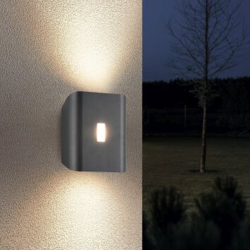 SANTERNO Applique murale Luminaires Trio LED Anthracite, 1 lumière