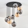 Gastor Plafonnier, Boule lumineuse Ambre, Fumé, 9 lumières