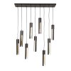 Asila Suspension Noir, 9 lumières