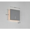 FORTALEZA Applique murale Luminaires Reality LED Anthracite, 1 lumière, Détecteur de mouvement