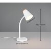 Pongo Lampe à poser Luminaires Reality LED Blanc, 1 lumière