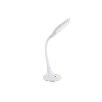 Pattaya Lampe à poser Luminaires Globo Lighting LED Chrome, Blanc, 1 lumière