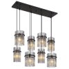 Gorley Suspension Luminaires Globo Lighting Noir, 8 lumières