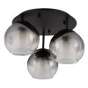 Barry Plafonnier Luminaires Globo Lighting Noir, 3 lumières