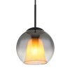 Barry Suspension Luminaires Globo Lighting Noir, 1 lumière