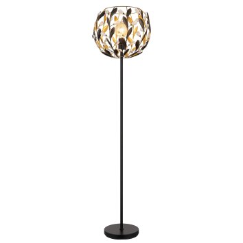 Mika Lampadaire Luminaires Globo Lighting Noir, 1 lumière