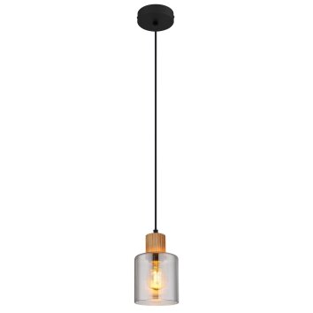 Aleidis Suspension Luminaires Globo Lighting Brun foncé, Noir, 1 lumière