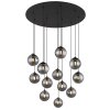 Riha Luminaires Globo Lighting Noir, 12 lumières