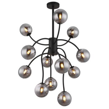 Riha Plafonnier Luminaires Globo Lighting Noir, 12 lumières