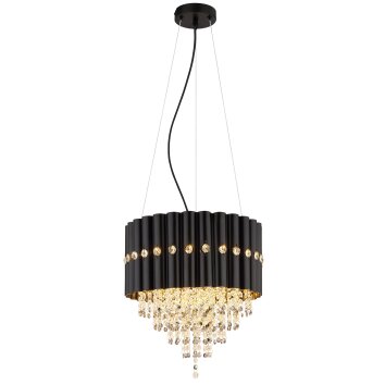 Eleos Lustre Luminaires Globo Lighting Noir, 3 lumières