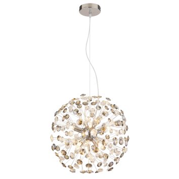 Katrina Lustre Luminaires Globo Lighting Chrome, 8 lumières