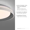 SATI Plafonnier Luminaires Leuchten Direkt LED Gris, 1 lumière