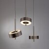 Q-Rotate Suspension Luminaires Paul Neuhaus LED Brun, 3 lumières, Télécommandes