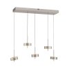 Q-Rotate Suspension Luminaires Paul Neuhaus LED Argenté, 5 lumières