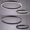 Esko Suspension Luminaires Paul Neuhaus LED Noir, 2 lumières, Télécommandes